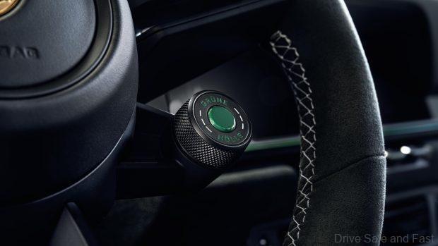 steering wheel of the Porsche 911 GT3 100 Jahre Nürburgring Edition