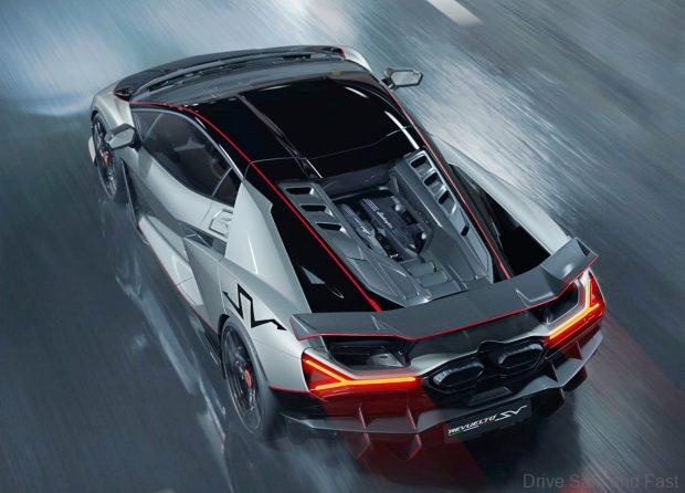 lamborghini revuelto sv top down in motion