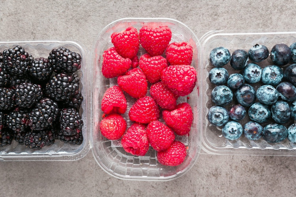 9. Fresh Berries in Small Containers