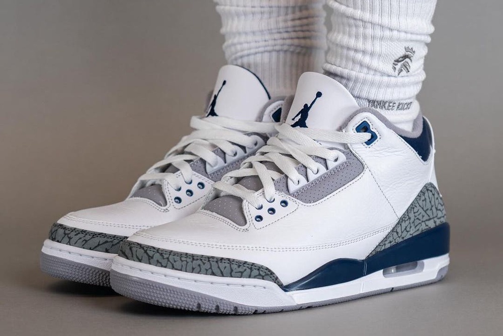 The Air Jordan 3 Kicks Off 2024 With A Clean White Navy Slate   1697553312 Air Jordan 3 White Navy 2024 0 