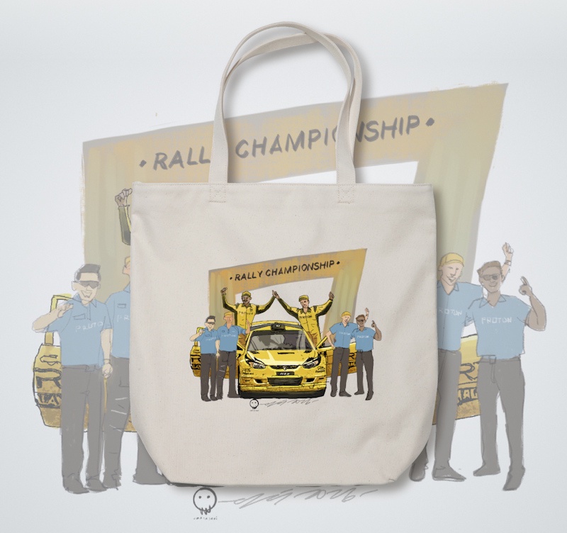 Image from: UNIQLO x PROTON: A Malaysian Automotive Journey, Reimagined