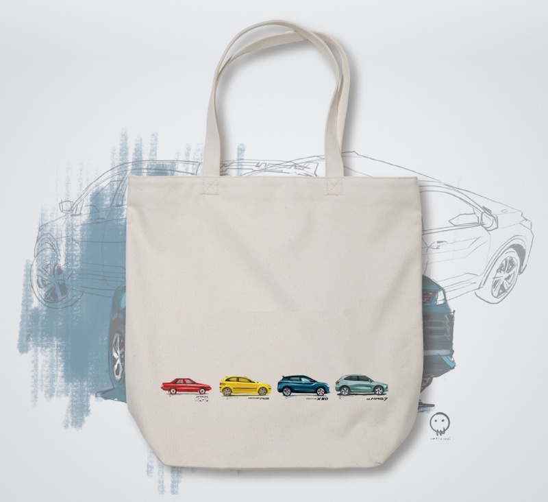Image from: UNIQLO x PROTON: A Malaysian Automotive Journey, Reimagined