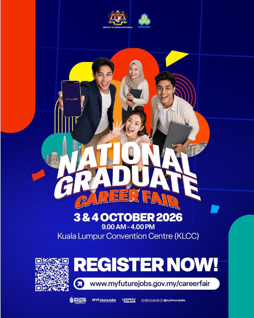 Image from: Lebih 8,000 peluang pekerjaan di National Graduate Career Fair 2026