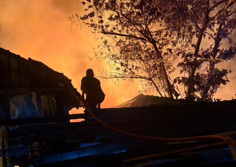 Image from: Empat kedai di Chew Jetty musnah terbakar
