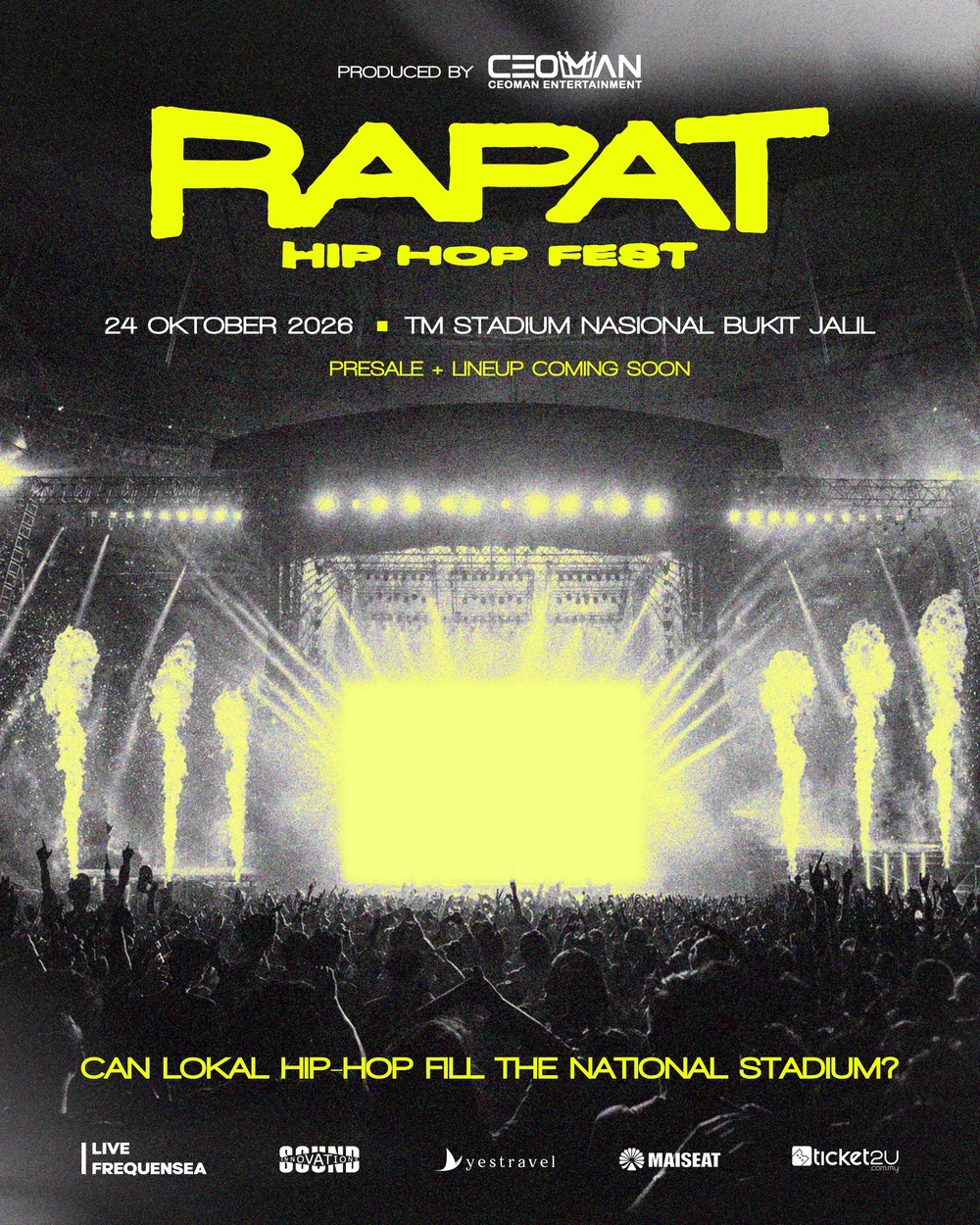 Image from: 100 rapper, mampukah hip-hop kita penuhkan Stadium Nasional?