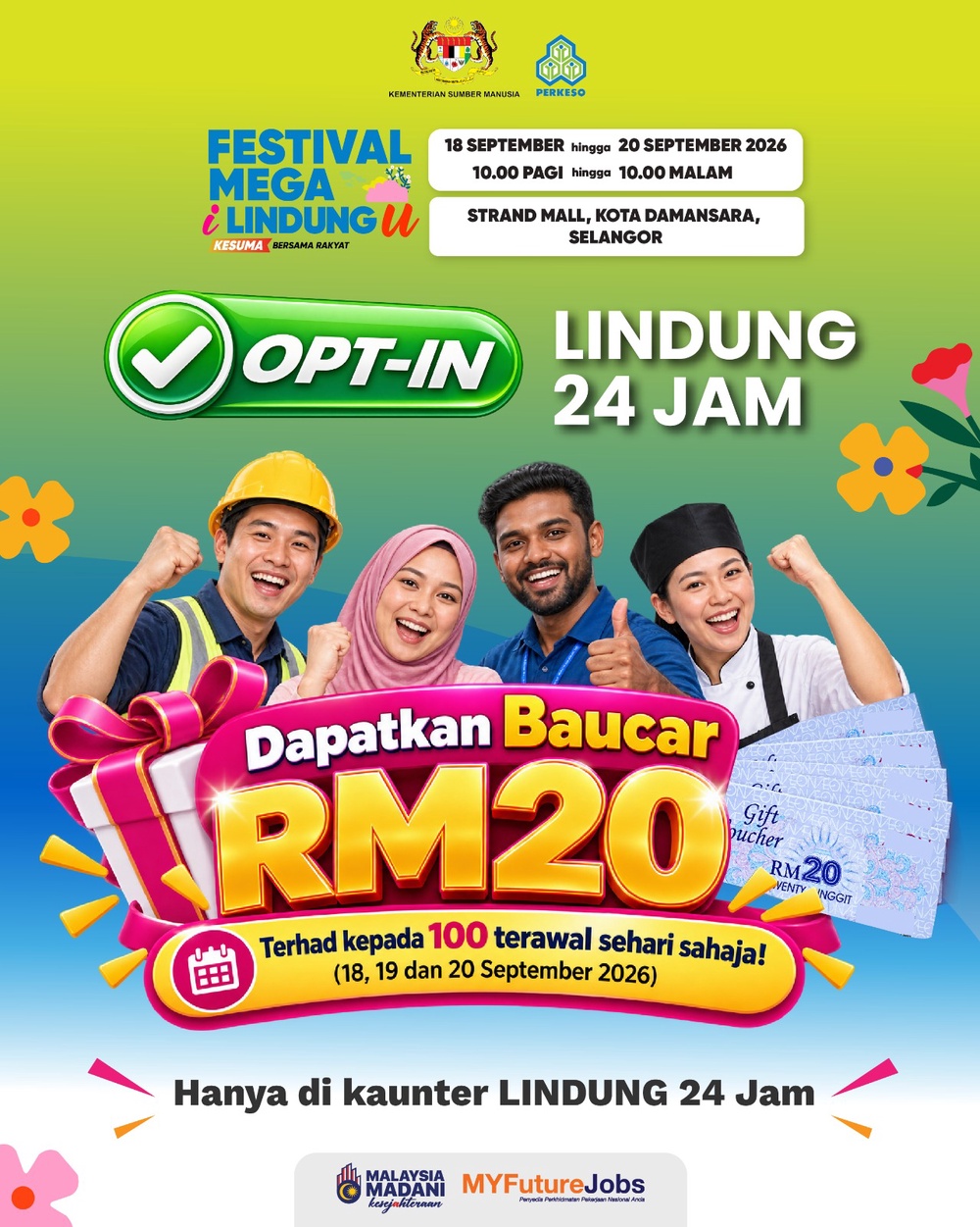 Image from: Diskaun FCLB sehingga 80% di Festival Mega iLINDUNGu