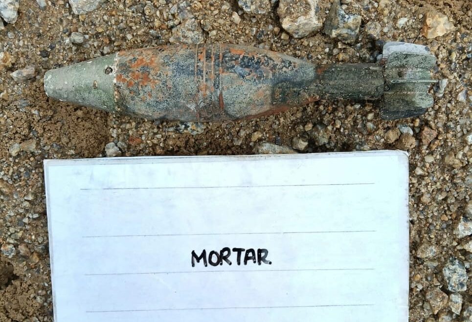 Image from: Pemancing terkejut jumpa bom mortar di tepi sungai