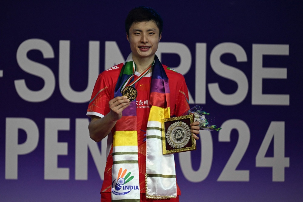 China’s Shi downs Lee to win India Open badminton