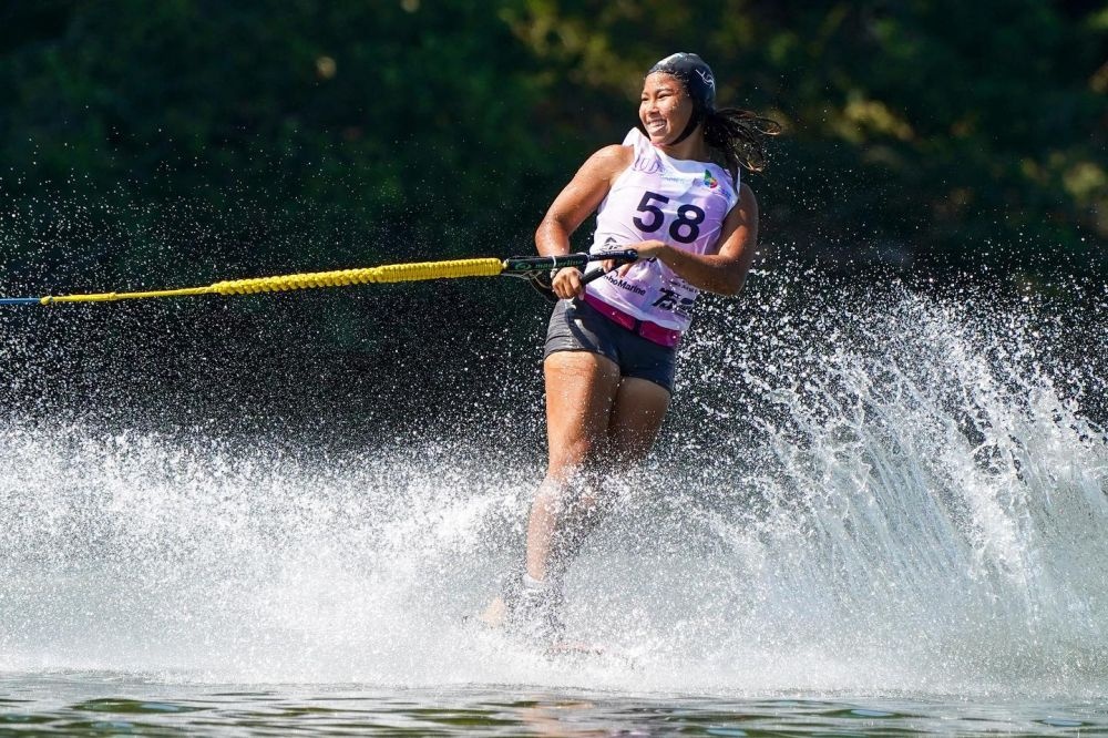 Waterskier Aaliyah cracks Asian tricks record in Florida