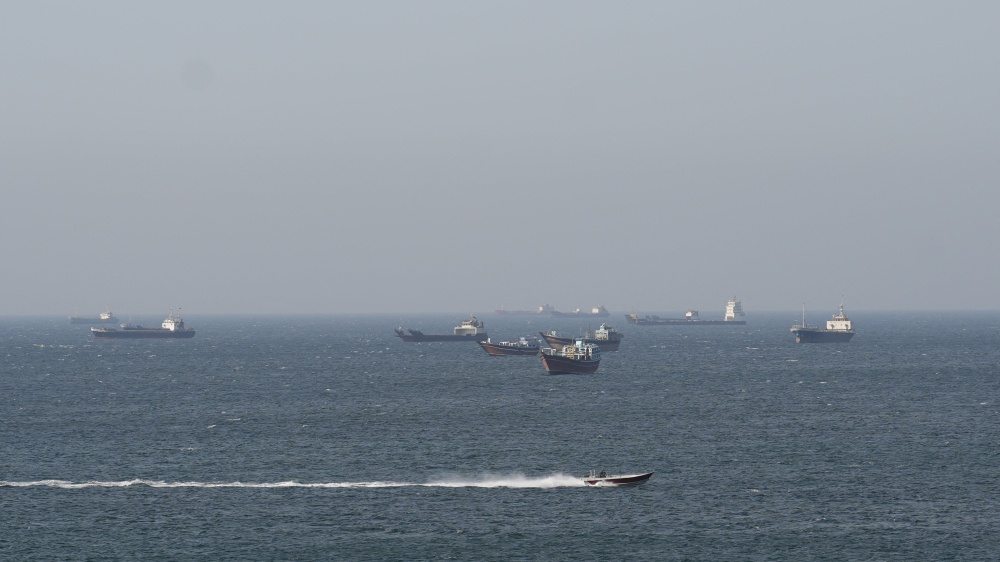 Ships and tankers in the Strait of Hormuz off the coast of Musandam, Oman, April 18, 2026. — Reuters pic