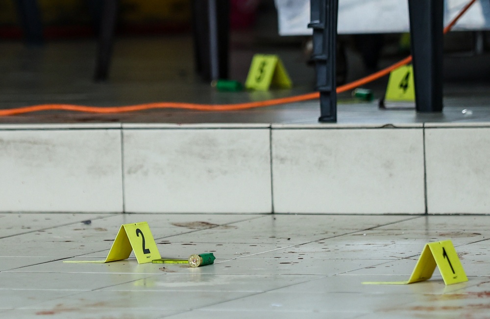 A shotgun is believed to have been used by the suspect in the shooting incident that claimed the lives of two Malaysian men and a foreign woman, at a restaurant in Taman Kota Jaya, Kota Tinggi, Johor on April 19, 2026. — Bernama pic