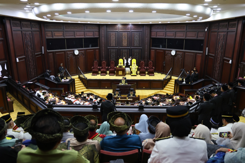 A general view of the opening of the Negeri Sembilan State Legislative Assembly in Seremban on April 23, 2026. — Picture by Yusof Isa