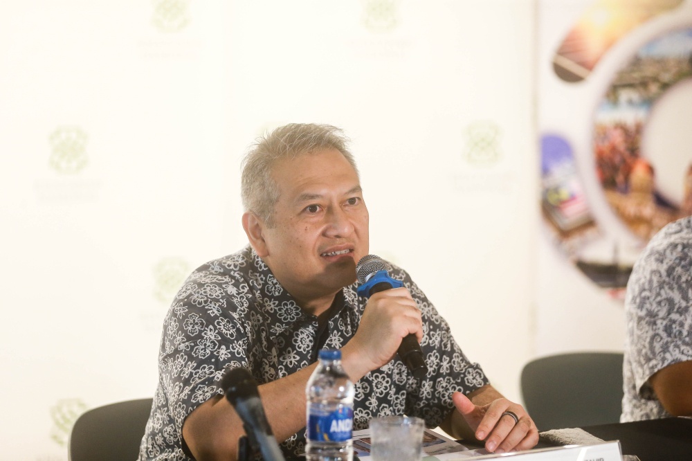 Khazanah Nasional managing director Datuk Amirul Feisal Wan Zahir speaks about the restoration works at the newly renovated Old General Post Office on Jalan Raja, Kuala Lumpur, May 23, 2026. — Picture by Sayuti Zainudin