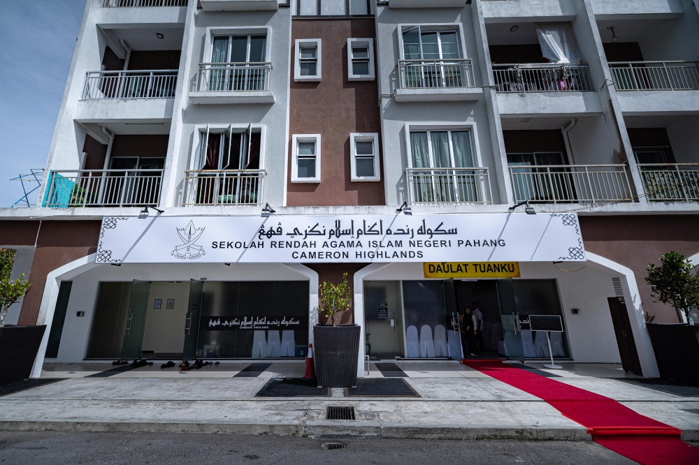A view of the State Islamic Religious Primary School (SRAIN) in Tanah Rata, which was officiated today by the Sultan of Pahang, Al‑Sultan Abdullah Ri’ayatuddin Al‑Mustafa Billah Shah June 9, 2026. — Bernama pic