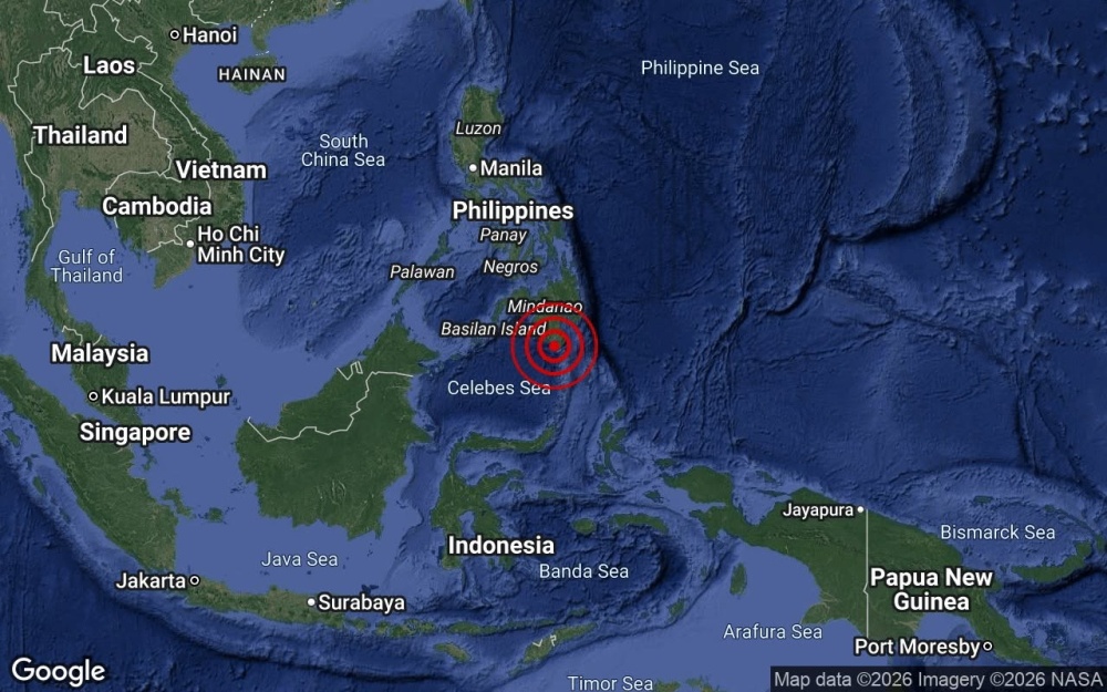 The latest quake comes days after a magnitude 7.8 earthquake struck southern Philippines, affecting hundreds of thousands of people in Mindanao, with tremors felt in parts of Tawau and Semporna in Sabah. — Picture via Facebook/MetMalaysia