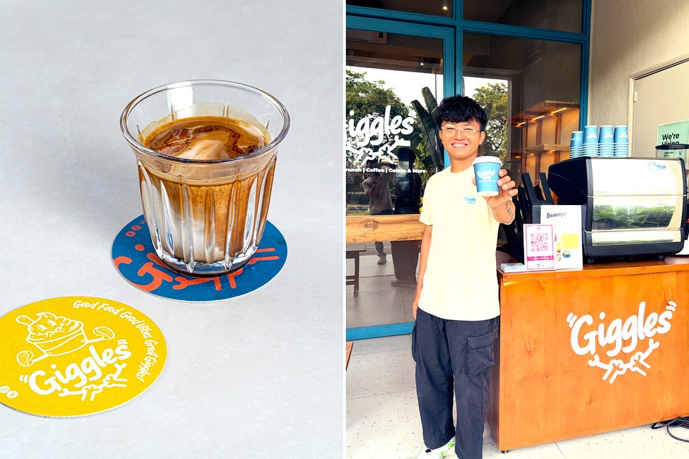A small coffee kiosk was set up outside Giggles while renovations were ongoing. — Picture courtesy of Giggles PJ