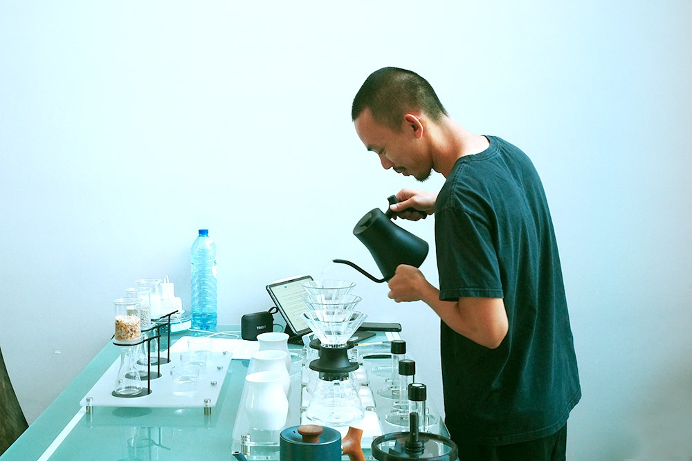 After winning the 2025 Malayisa Brewers Cup, Nas continued training for the World Brewers Cup. — Picture courtesy of Nas Jaafar and Jhon Christhoper