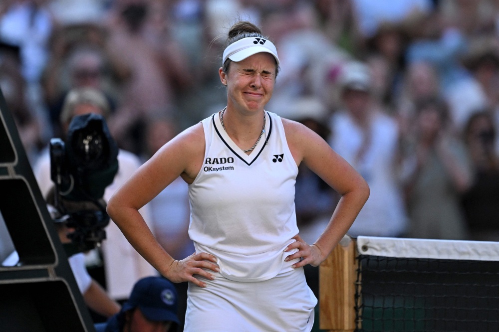 Czech Republic’s Linda Noskova celebrates winning against Czech Republic’s Karolina Muchova during their women’s singles final tennis match on the thirteenth day of the 2026 Wimbledon Championships at The All England Lawn Tennis and Croquet Club in Wimbledon, southwest London, on July 11, 2026. — AFP pic