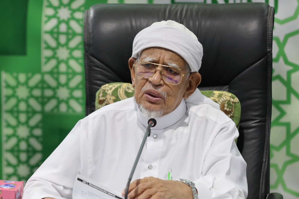 PAS president Abdul Hadi Awang. — Bernama pic