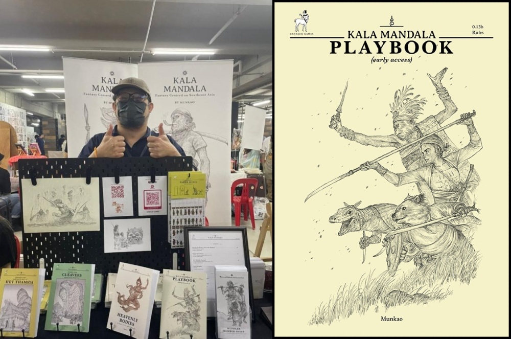 Malaysian Munkao, 44, created Kala Mandala, a tabletop role-playing game (TTRPG) set in a fantasy world inspired by Southeast Asia. — Picture courtesy of Munkao