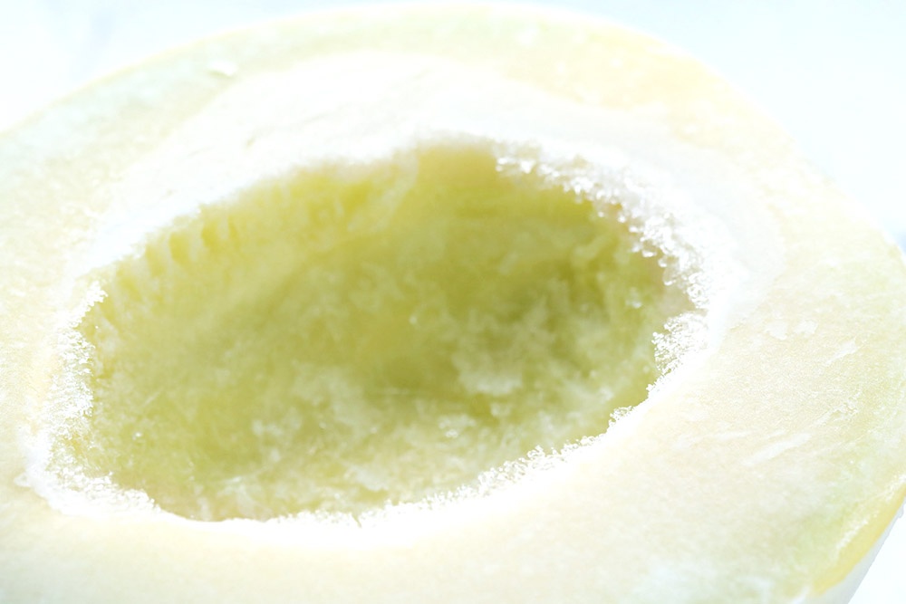 Frozen melon. 