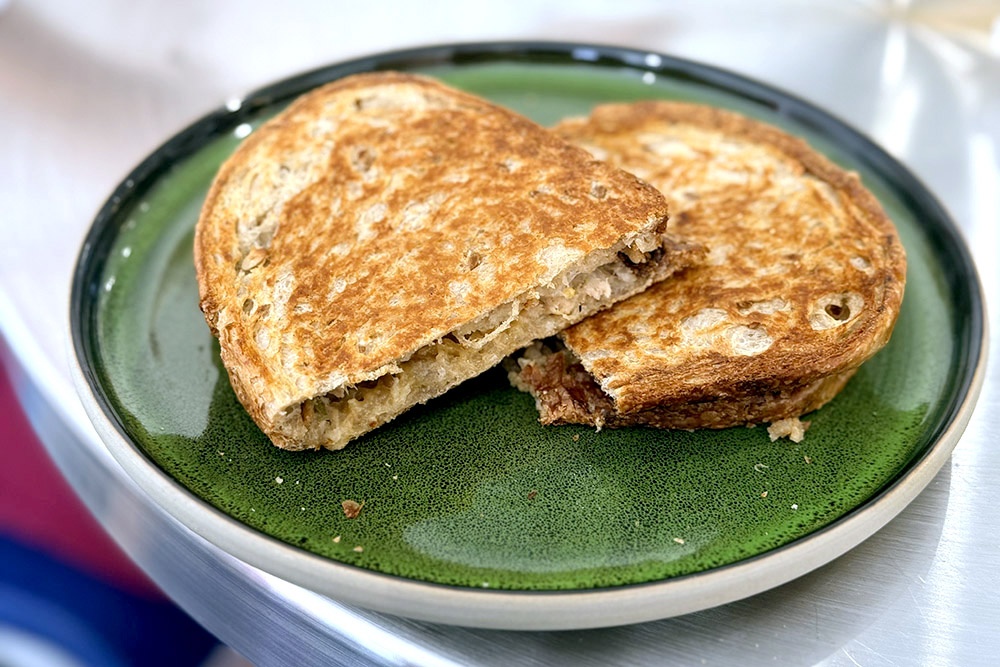 Tuna melt double cheese sourdough toastie. — Picture by CK Lim