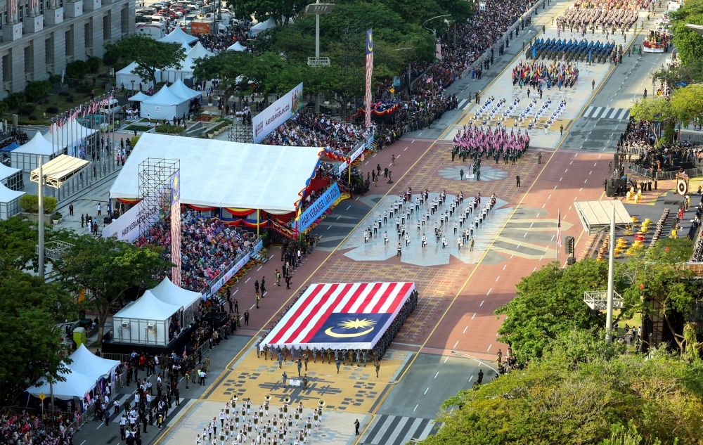 A vibrant showcase of captivating performances and creative displays enlivens the National Day 2026 parade at Dataran Putrajaya in Putrajaya on August 31, 2026. — Bernama pic