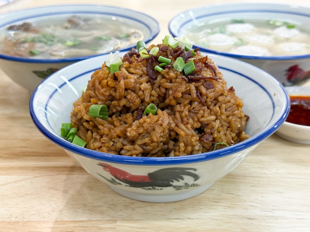 A bowl of Yam Rice can be paired with the Beef Brisket Soup and their signature Pork Meat Balls. — Picture by Lee Khang Yi