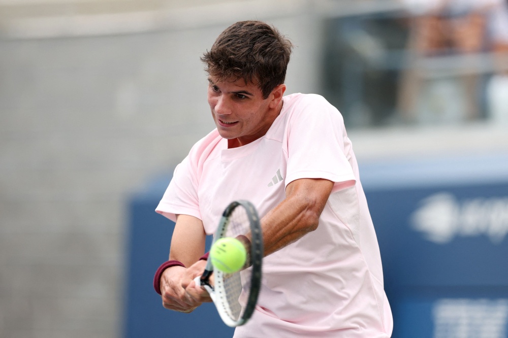 Rafael Jodar of Spain returns a shot against Yunchaokete Bu of China during their Men’s Singles Second Round match on Day Four of the 2026 US Open at USTA Billie Jean King National Tennis Center in the Flushing neighbourhood of the Queens borough of New York City September 2, 2026. — Caleb Bowlin/Getty Images North America/Getty Images pic via AFP