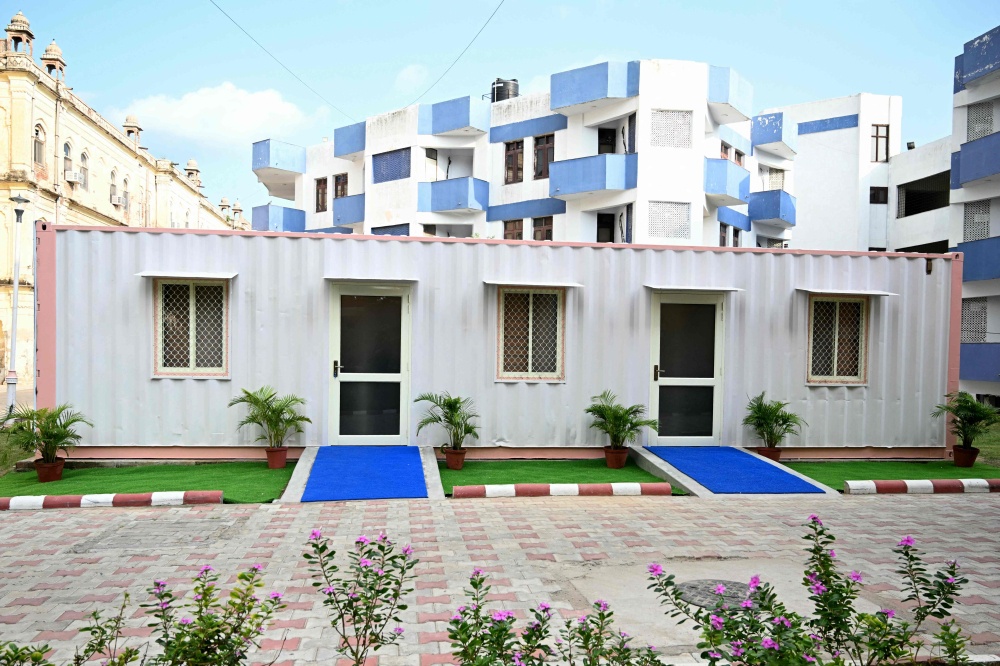 A view of India’s first container-based accommodation for sportspersons preparing to participate in the upcoming Asian Games Aichi-Nagoya 2026, at Netaji Subhas National Institute of Sports in Patiala September 3, 2026. There is no dedicated athletes’ village at this year’s Asian Games, with organisers instead relying on a cruise ship, temporary wooden containers and hotels. — AFP pic