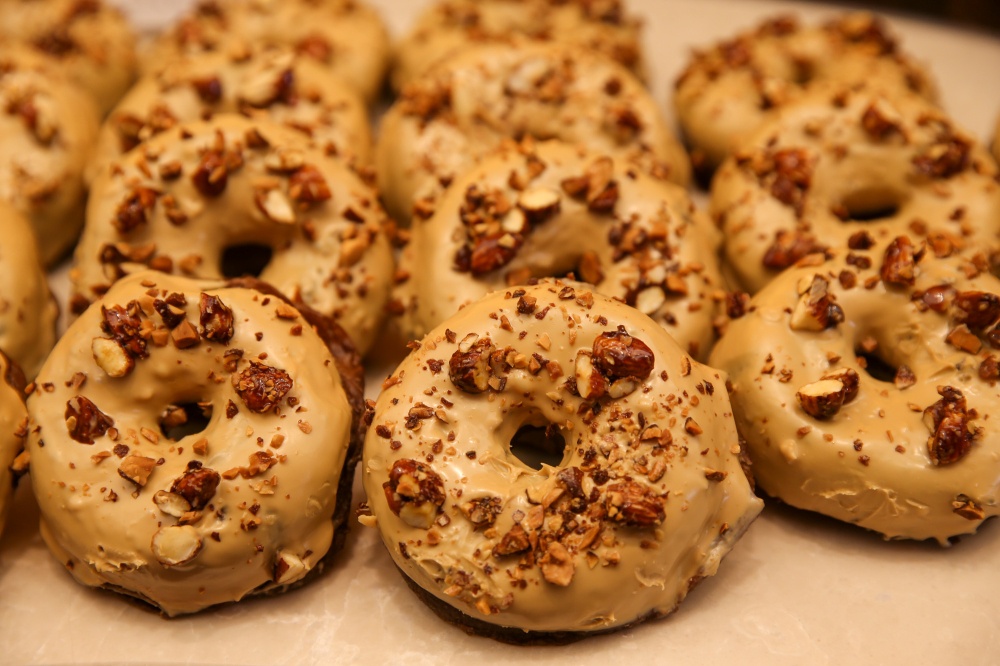Remember to get the Zaku-Zaku Chocolate where a chocolate donut is glazed with caramel chocolate and topped with chopped nuts. — Picture by Choo Choy May