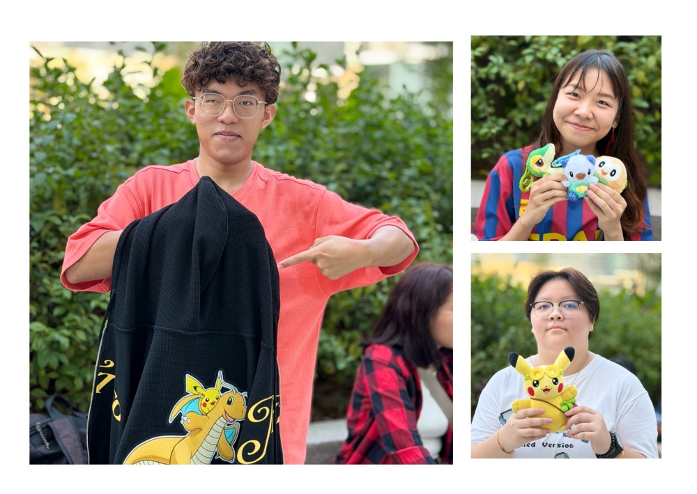 Pokémon fans Yap, Debbie and Shi Lin made their way early to Ombak KLCC just to acquire tickets to enter the pop-up store. (Left to right, clockwise). — Picture by Erna Mahyuni