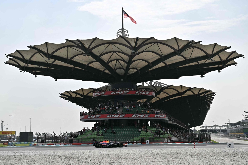 Red Bull Racing’s Dutch driver Max Verstappen drives during the second practice session ahead of the Formula One Bahrain Grand Prix in Sepang on October 2, 2026. — AFP pic 