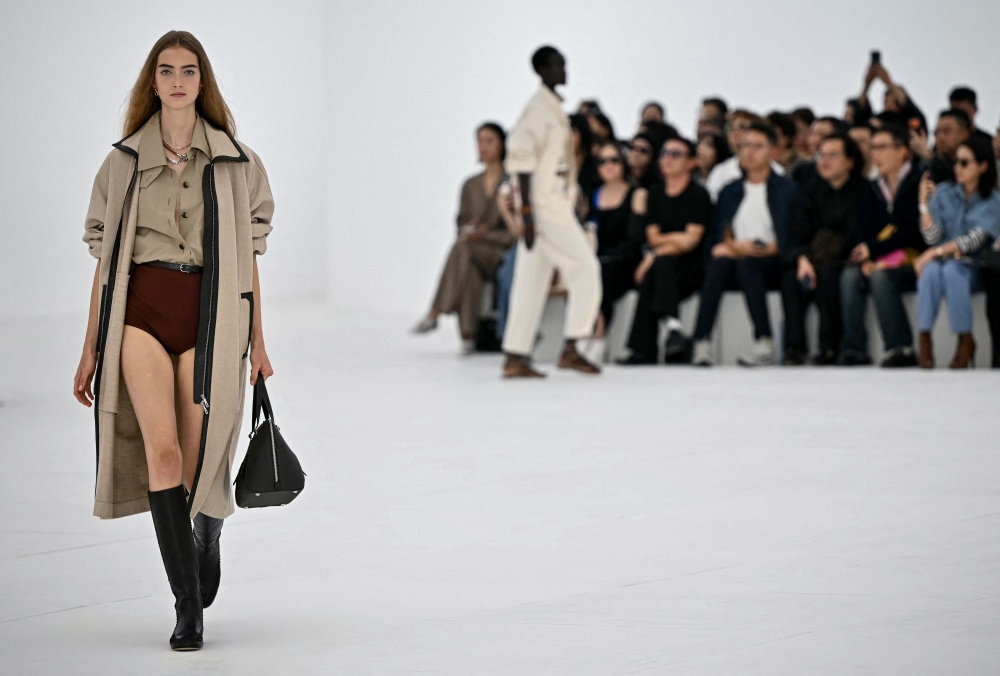 At the Hermes Women’s Spring/Summer 2027 during Paris Fashion Week.