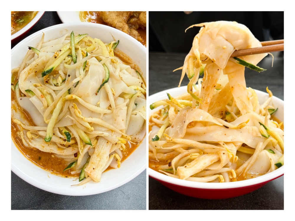 Handmade Sesame Cold Noodles are made daily with wide ribbons paired with a sesame sauce, cucumber, bean sprouts and chili — Picture by Lee Khang Yi