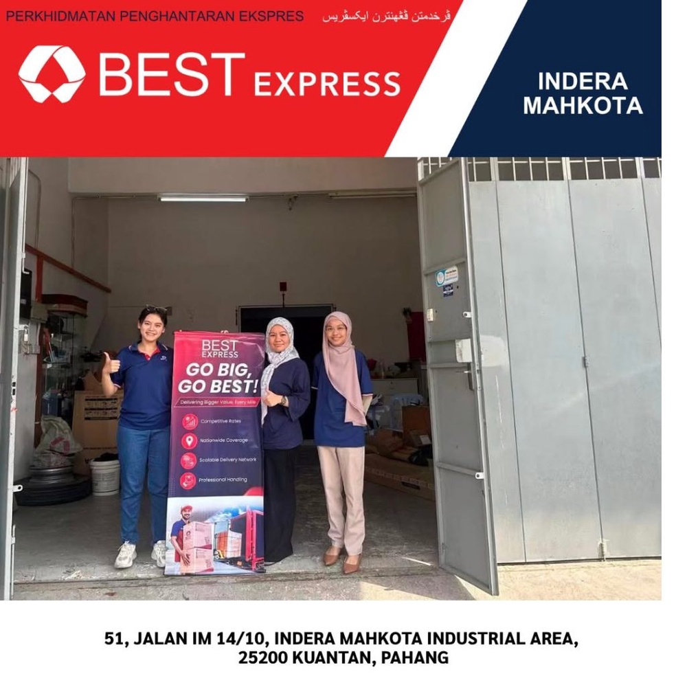 Image from: BEST Express Malaysia Perluas Rangkaian di Kuantan, Tawar Kemudahan Penghantaran Kargo Berat