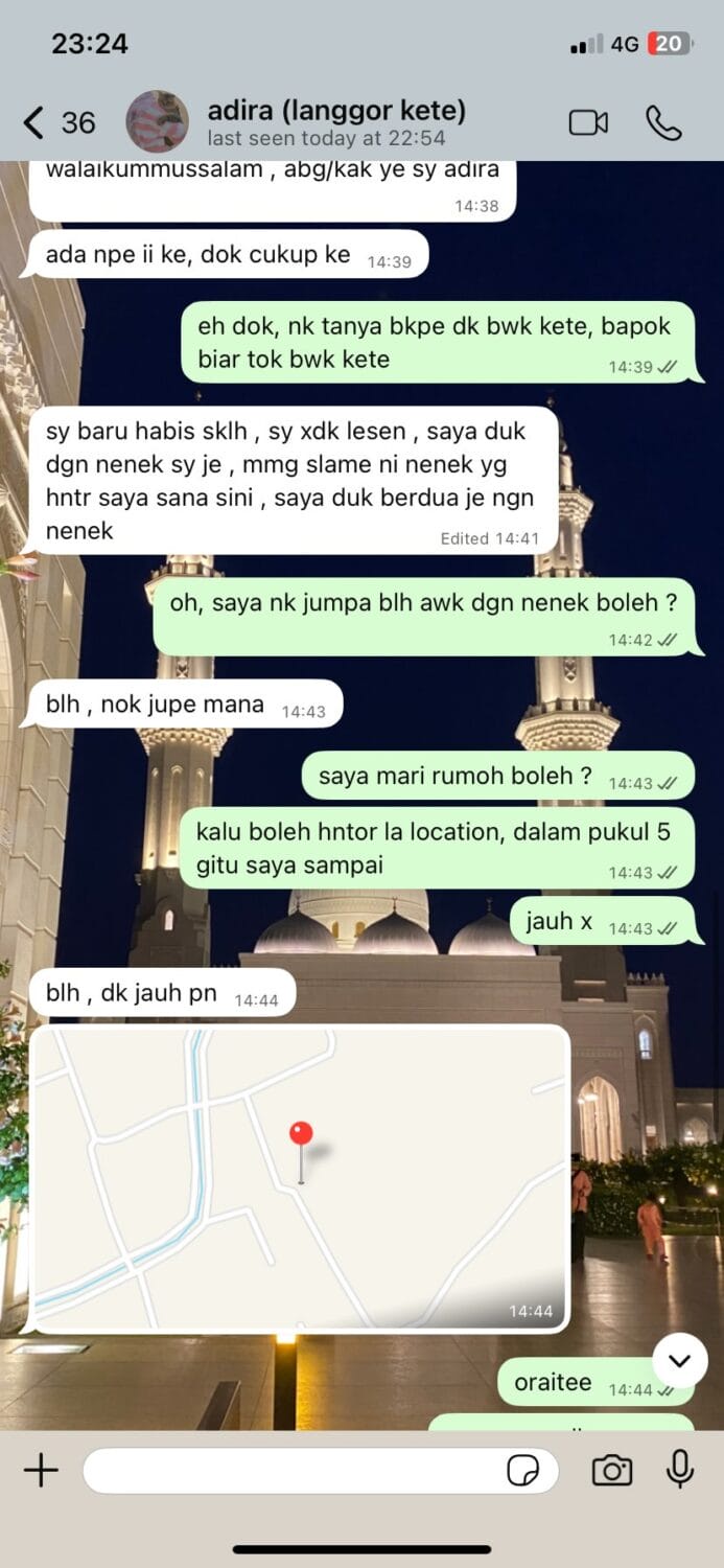 Image from: 婆孙二人撞车后留信附RM206赔偿！大马车主分文不取还掏钱援助！