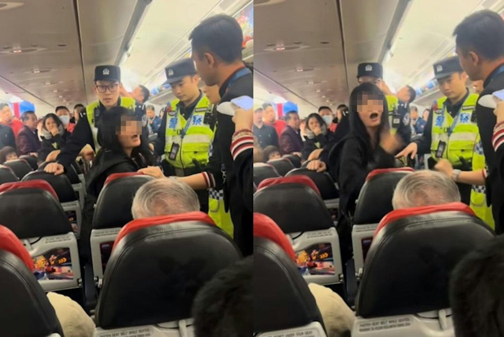 Image from: 「我获得了全场的2次掌声」大闹飞KL航班中国女，300字保证书曝光！