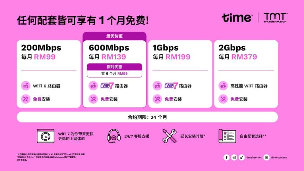 Image from: 好设备配好网络,打造更完整的科技体验!Time Internet 现已入驻 TMT 门店