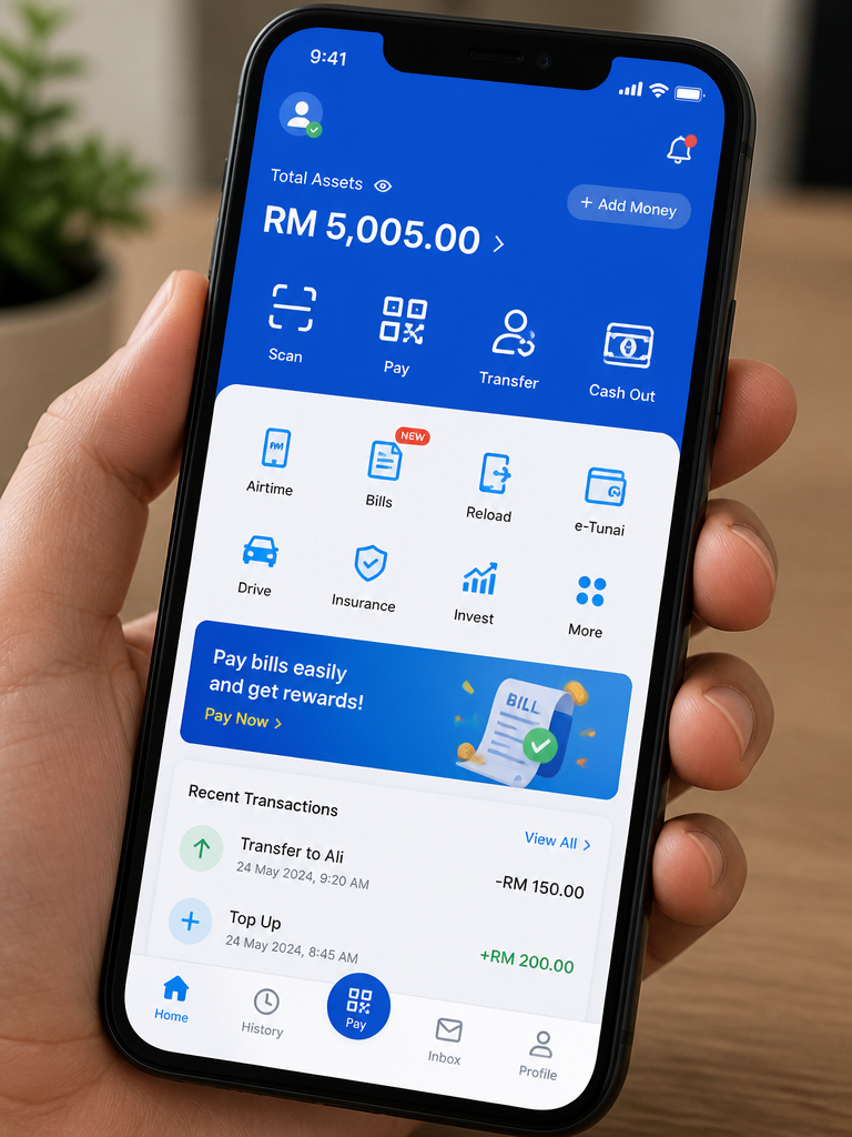 Image from: Shopee终于可以用TNG eWallet付款了!不过不是直接Pay,要这样操作!