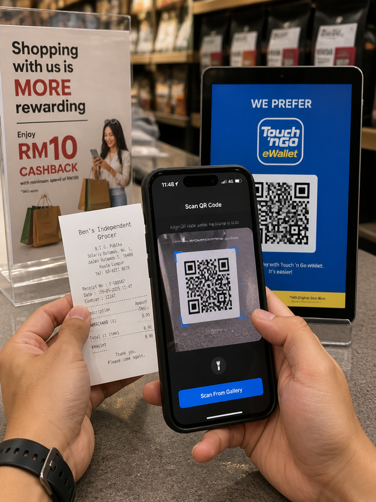 Image from: Shopee终于可以用TNG eWallet付款了!不过不是直接Pay,要这样操作!