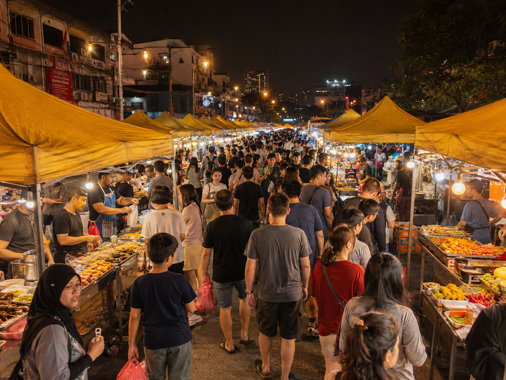 Image from: Pasar Malam人多不代表好赚!大马小贩月入没有RM4000!
