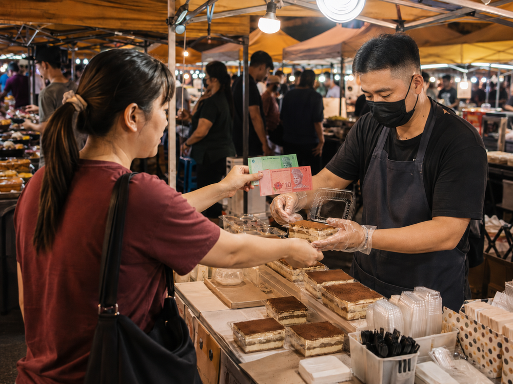 Image from: Pasar Malam人多不代表好赚!大马小贩月入没有RM4000!
