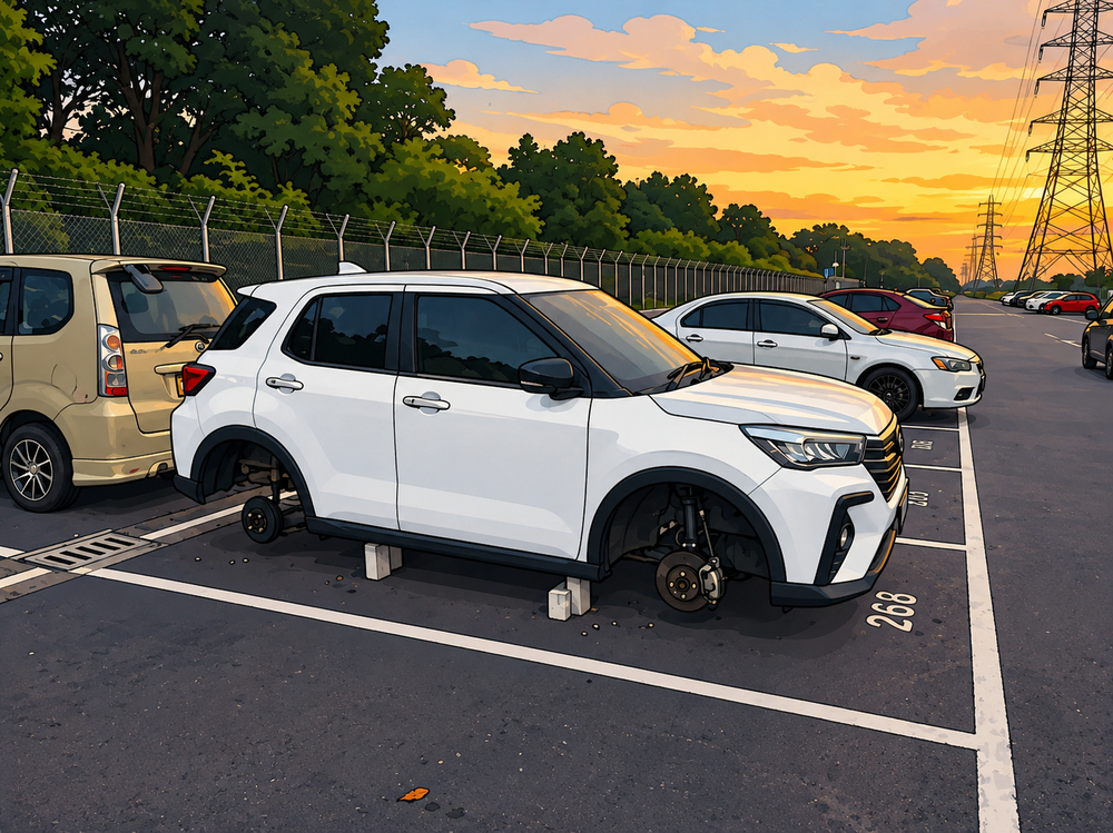 Image from: 轮胎不见,停车场一句「Park at your own risk」只能吃自己?大马法院判管理公司赔RM117K!