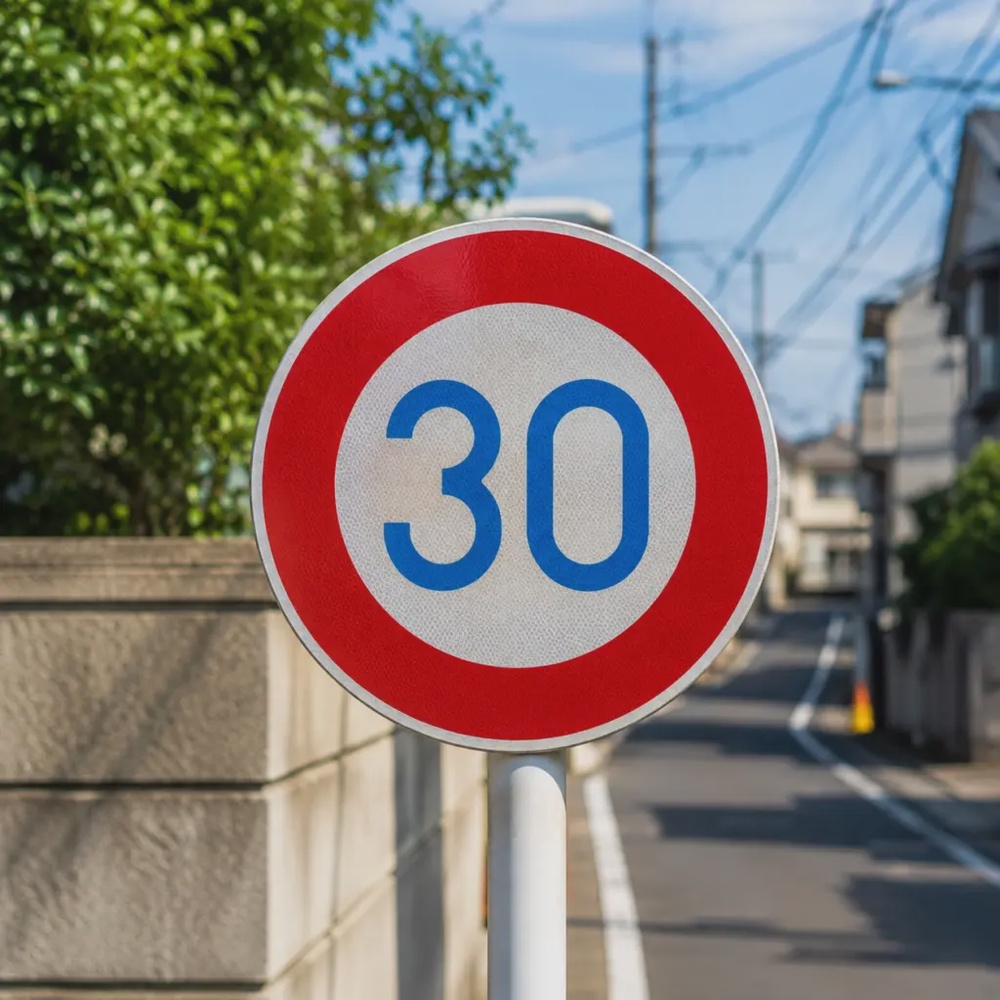 Image from: 准备去日本租车要看！9月起这些小路只能开30km/h！别再以为没路牌就能开60！