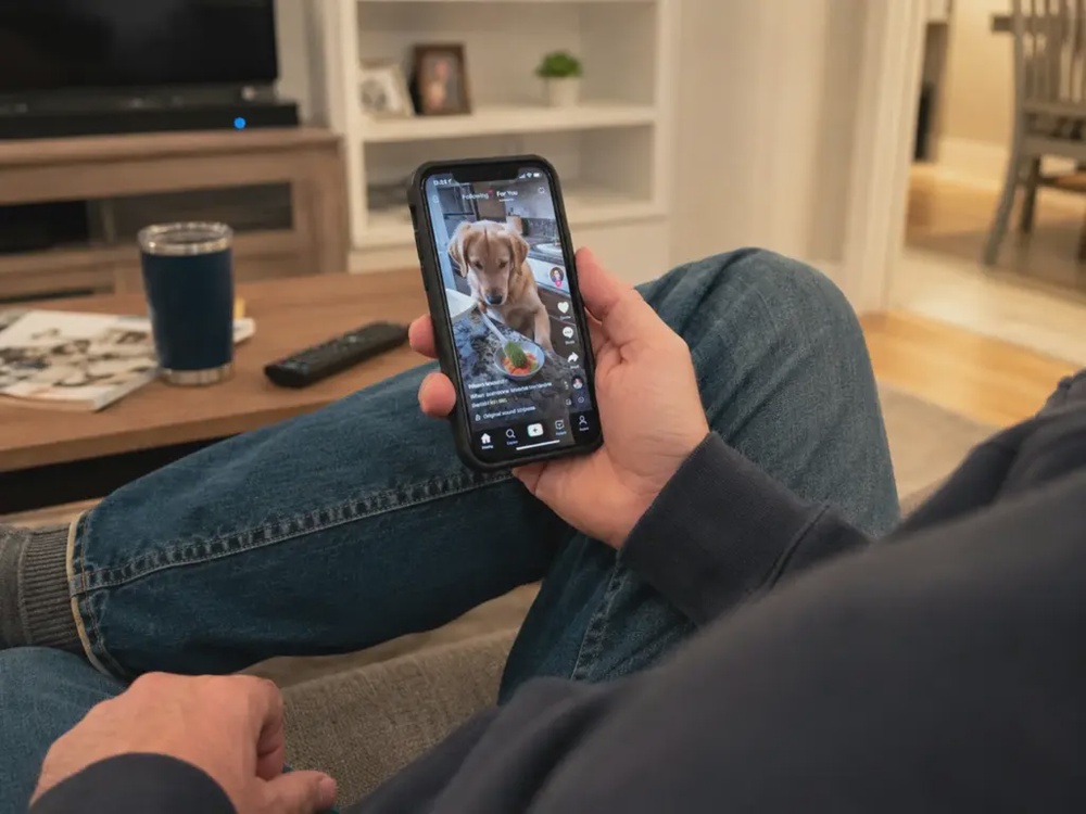 Image from: 想让爸爸少看手机滑TikTok！儿子一个小方法意外奏效，完成作品还开心炫耀！