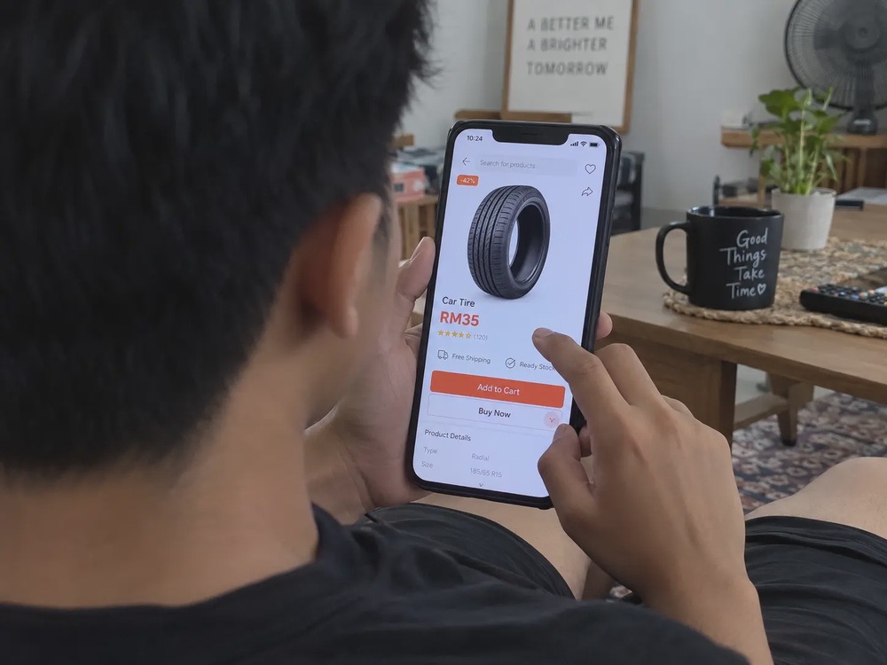 Image from: 上网买轮胎便宜到只要RM35？！商家放话：不适合大马用！