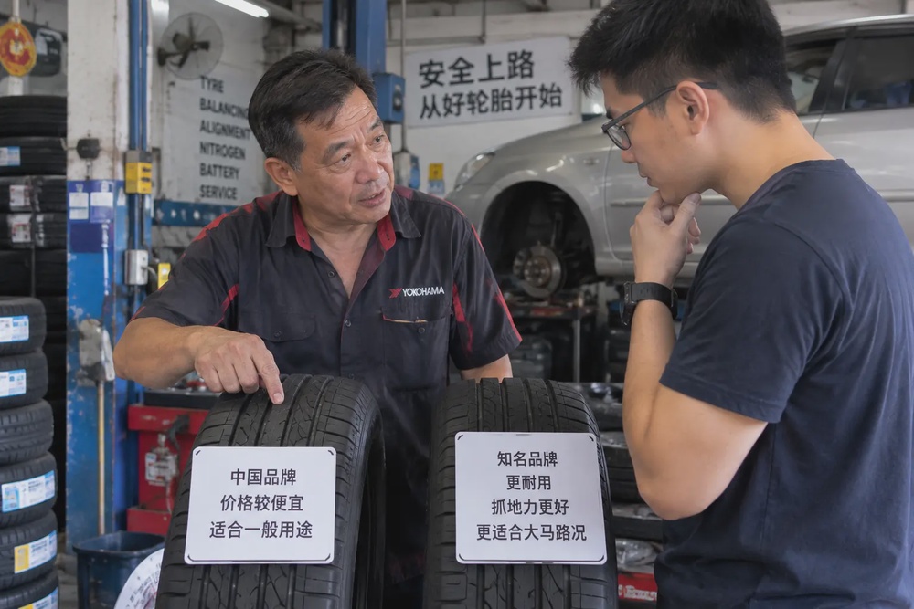 Image from: 上网买轮胎便宜到只要RM35？！商家放话：不适合大马用！