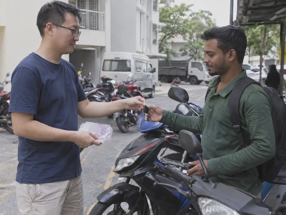 Image from: 大马车主注意!月租摩托RM100给无驾照人士,最高罚RM10,000+扣车!