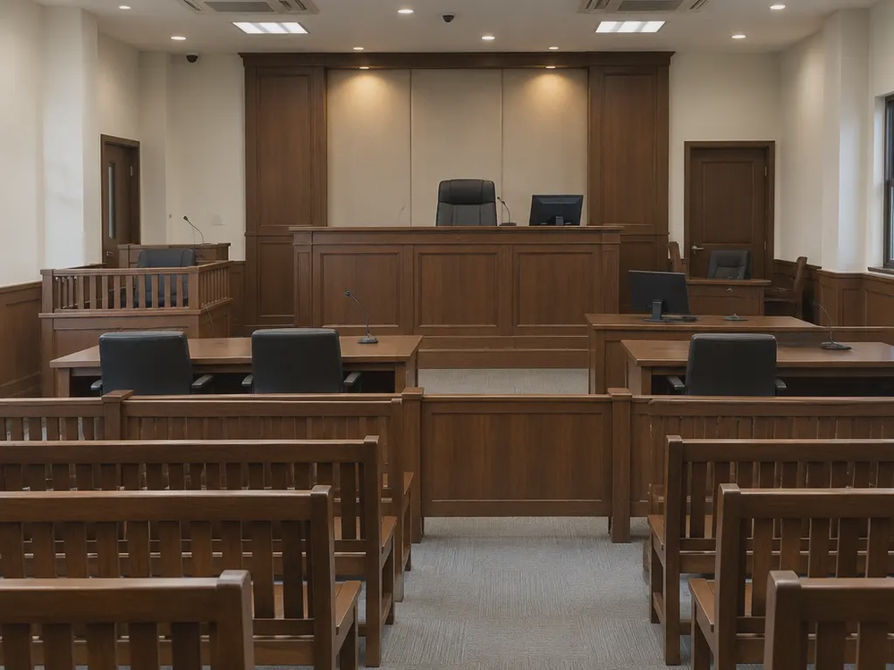 空法庭示意，用于说明报道提及的潜在刑事后果，并非本案审讯或裁决。